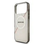 AMG iPhone 17 Pro Max Backcover hoesje - Magsafe - Double Layer - Red Line - Wit - Afbeelding 4