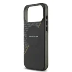 AMG iPhone 17 Pro Backcover hoesje - Magsafe - Double Layer - Yellow Line - Zwart - Image 6