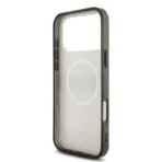 AMG iPhone 17 Pro Max Backcover hoesje - Magsafe - Double Layer - Transparent Rhombs Repeat - Wit - Image 3
