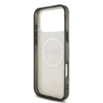 AMG iPhone 17 Pro Max Backcover hoesje - Magsafe - Double Layer - Red Line - Wit - Afbeelding 3