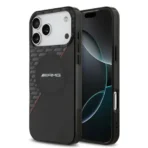 AMG iPhone 17 Pro Max Backcover hoesje - Magsafe - Double Layer - Red Line - Zwart