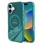 Aston Martin iPhone 16 Backcover hoesje - Magsafe - IML F1 Car - Groen