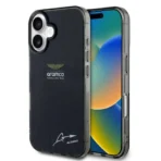 Aston Martin iPhone 16 Backcover hoesje - IML F1 Car - Alonso Signature - Zwart