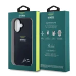 Aston Martin iPhone 16 Backcover hoesje - IML F1 Car - Alonso Signature - Zwart - Image 7