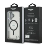 Aston Martin iPhone 16 Backcover hoesje - Magsafe - IML Frosted Effect - Zwart - Image 4