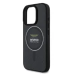 Aston Martin iPhone 16 Pro Backcover hoesje - Magsafe - Carbon Circle - Zilver - Afbeelding 5