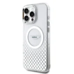 Aston Martin iPhone 16 Pro Backcover hoesje - Magsafe - IML Metal Gradient Squares - Transparant - Afbeelding 2