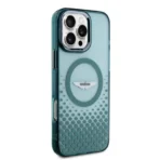 Aston Martin iPhone 16 Pro Max Backcover hoesje - Magsafe - IML Metal Gradient Squares - Groen - Image 4