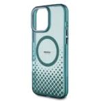 Aston Martin iPhone 16 Pro Max Backcover hoesje - Magsafe - IML Metal Gradient Squares - Groen - Image 6