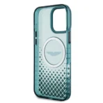 Aston Martin iPhone 16 Pro Max Backcover hoesje - Magsafe - IML Metal Gradient Squares - Groen - Image 5