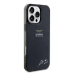 Aston Martin iPhone 16 Pro Backcover hoesje - IML F1 Car - Alonso Signature - Zwart - Image 2