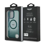 Aston Martin iPhone 16 Pro Max Backcover hoesje - Magsafe - IML Metal Gradient Squares - Groen - Image 8
