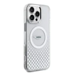 Aston Martin iPhone 16 Pro Backcover hoesje - Magsafe - IML Metal Gradient Squares - Transparant - Afbeelding 4