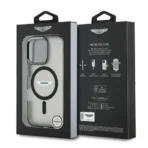 Aston Martin iPhone 16 Pro Max Backcover hoesje - Magsafe - IML Frosted Effect - Zwart - Image 3