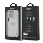 Aston Martin iPhone 16 Pro Backcover hoesje - Magsafe - IML Metal Gradient Squares - Transparant - Afbeelding 9