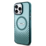 Aston Martin iPhone 16 Pro Max Backcover hoesje - Magsafe - IML Metal Gradient Squares - Groen - Image 3