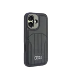 Audi iPhone 16 Backcover hoesje synthetic leather - magsafe - Zwart - Image 2
