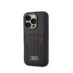 Audi iPhone 16 Pro Backcover hoesje synthetic leather - magsafe - Zwart - Afbeelding 3