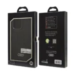 Audi iPhone 16 Pro Backcover hoesje synthetic leather - magsafe - Zwart - Afbeelding 9