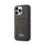 Audi iPhone 16 Pro Max Backcover hoesje synthetic leather - magsafe - Zwart - Afbeelding 3