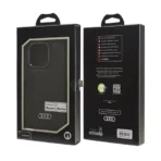 Audi iPhone 16 Pro Max Backcover hoesje synthetic leather - magsafe - Zwart - Afbeelding 9