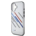 BMW iPhone 16 Backcover hoesje Random Stripes - Grijs - Afbeelding 6