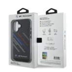 BMW iPhone 16 Backcover hoesje Random Stripes - Zwart - Afbeelding 8