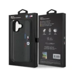 BMW iPhone 16 Backcover hoesje Tricolor Detail Line - Grijs - Afbeelding 8