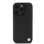 BMW iPhone 16 Pro Backcover hoesje Leather Hot Stamp - Zwart - Image 2