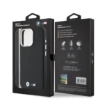 BMW iPhone 16 Pro Backcover hoesje M Edition Kevlar wrapped metal - Zwart - Afbeelding 8