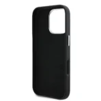 BMW iPhone 16 Pro Backcover hoesje Smooth FullSmooth Full Wrapped Metal - Zwart - Afbeelding 5