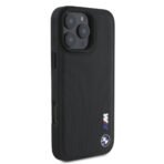BMW iPhone 16 Pro Max Backcover hoesje Smooth Rubber Logo - Zwart - Afbeelding 3