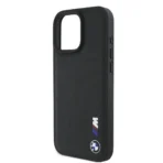 BMW iPhone 16 Pro Max Backcover hoesje Smooth Rubber Logo - Zwart - Afbeelding 5