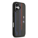 BMW iPhone 17 Backcover hoesje - MagSafe Kevlar Case With Printed Tricolor & Metal Logos - Zwart - Image 2