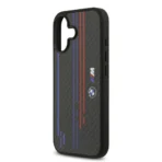 BMW iPhone 17 Backcover hoesje - MagSafe Kevlar Case With Printed Tricolor & Metal Logos - Zwart - Image 6