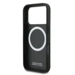 BMW iPhone 17 Pro Backcover hoesje - MagSafe - Full Wrapped Leather Case With Metal Logos - Navy - Image 4