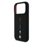 BMW iPhone 17 Pro Max Backcover hoesje - MagSafe - Liquid Silicone Case With Printed Tricolor - Zwart - Image 7