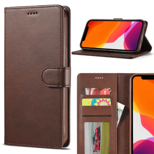 bookcase-15-brown.webp Apple iPhone 15 Plus Book Case Portemonnee Hoesje – Bruin - Image 1