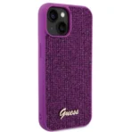 APPLE iPhone 15 ORIGINELE CASE GUESS DISCO METALEN HARDCASE FUCHSIA HOESJE - Image 6