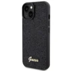APPLE iPhone 15 ORIGINELE CASE GUESS DISCO METALEN HARDCASE ZWART HOESJE - Image 8