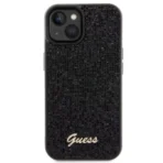 APPLE iPhone 15 ORIGINELE CASE GUESS DISCO METALEN HARDCASE ZWART HOESJE - Image 7