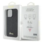 APPLE iPhone 15 PRO MAX ORIGINELE CASE GUESS DISCO METALEN HARDCASE ZWART HOESJE - Image 3