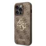 APPLE iPhone 15 PRO MAX ORIGINEEL GUESS HOESJE 4G BIG METAL LOGO BRUIN HOESJE - Image 8