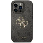 APPLE iPhone 15 PRO ORIGINEEL GUESS HOESJE 4G BIG METAL LOGO GRIJS HOESJE