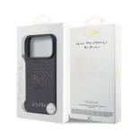 Guess 17 Pro Backcover hoesje - MagSafe - 4G Perforated Logo - Navy - Image 8