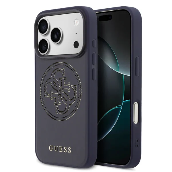 iPhone 17 Pro Guess MagSafe hoesje navy