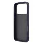 Guess 17 Pro Backcover hoesje - MagSafe - Saffiano Leather - 4G Resin Logo - Navy - Image 5