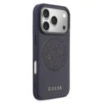 Guess 17 Pro Max Backcover hoesje - MagSafe - 4G Perforated Logo - Navy - Image 2