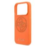 Guess 17 Pro Max Backcover hoesje - MagSafe - 4G Perforated Logo - Oranje - Afbeelding 7