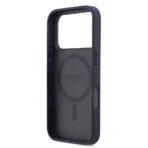 Guess 17 Pro Max Backcover hoesje - MagSafe - 4G Perforated Logo - Navy - Image 7